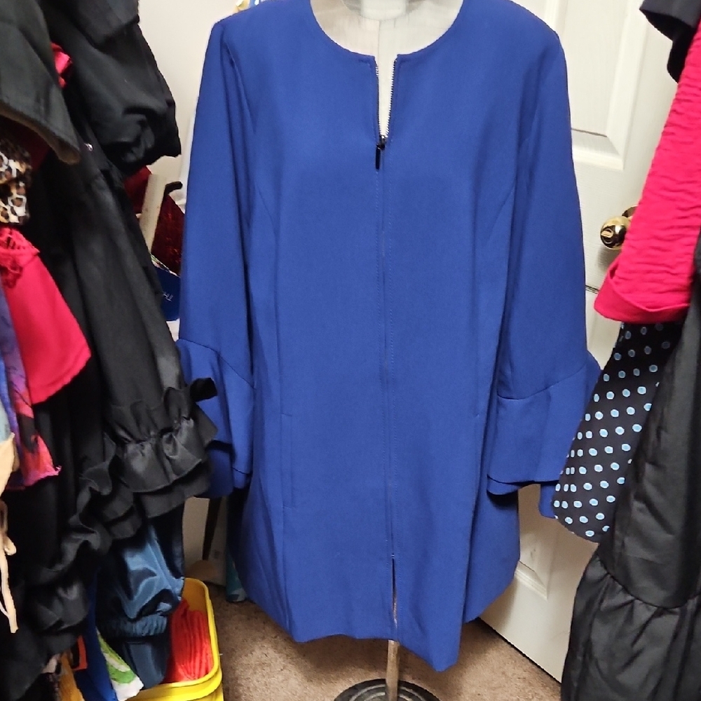 Alfani Royal Blue Zippered Top